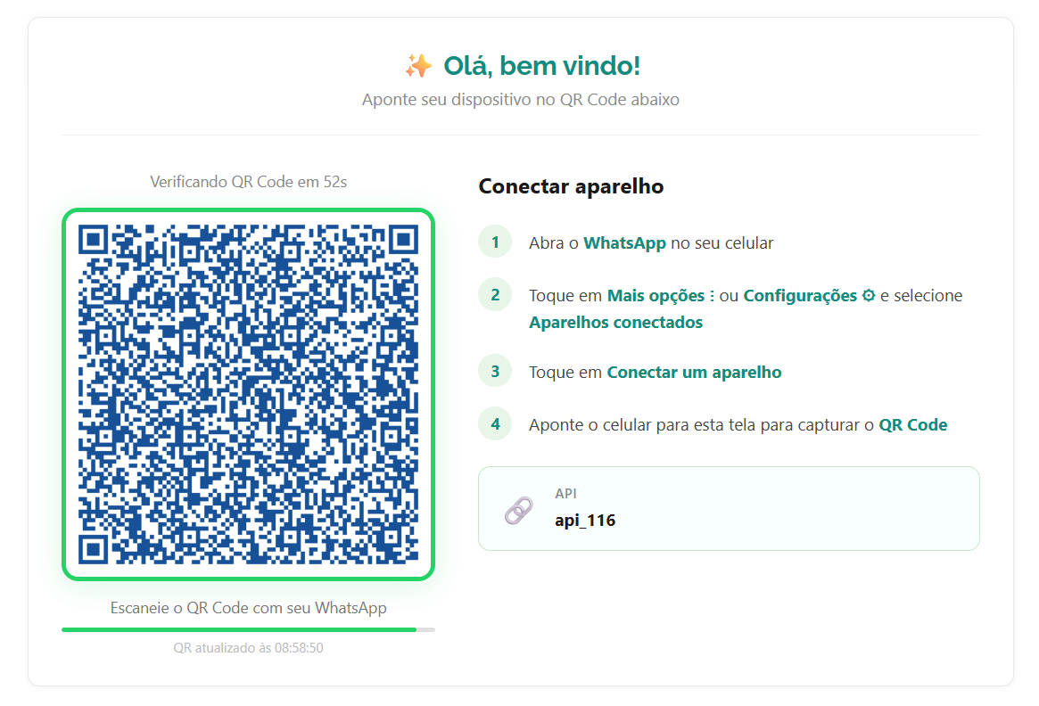 Conexão WhatsApp NodeZap